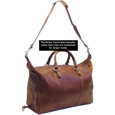 Floto Roma Italian Leather Travel Bag brown 3