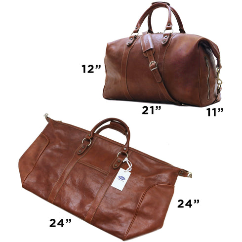 Floto Roma Italian Leather Travel Bag brown 5