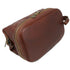 Floto Italian Positano leather drop bottom dopp travel kit bag brown 3