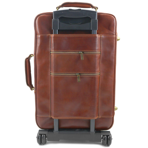 Leather Rolling Luggage Floto Venezia Trolley Vecchio Brown 2