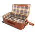 Leather Rolling Luggage Floto Venezia Trolley plaid interior