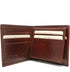 Floto Venezia Leather Wallet billfold credit card holder in Vecchio Brown.