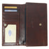Roma Continental Checkbook Leather Wallet Brown 2