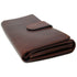Roma Continental Checkbook Leather Wallet Brown 3