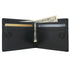 Floto Milano Leather Slim Bi Fold Card Wallet in Black 2