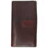 Roma Continental Checkbook Leather Wallet Brown 6