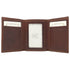 Leather Tri-fold Wallet Venezia Brown 3