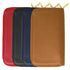 Floto Milano Zip Wallet in pebble finish calfskin leather - in 4 colors - brown, blue, black, and Red.