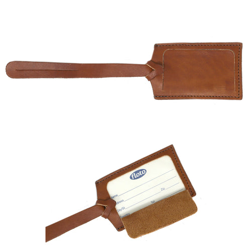 Tobacco Brown Luggage Tag