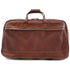 Leather rolling luggage carry on duffle bag trolley roller Floto Milano Brown 2