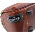 Leather rolling luggage carry on duffle bag trolley roller Floto Milano Brown 3