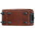 Leather rolling luggage carry on duffle bag trolley roller Floto Milano Brown 4