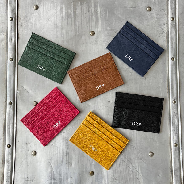 Floto Monogram Card Wallet - all colors.