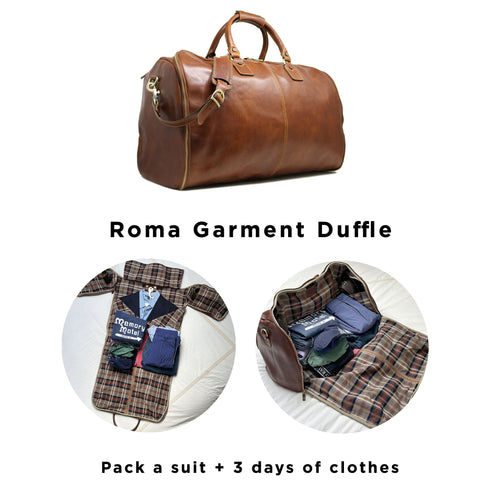 leather convertible garment duffle bag 4
