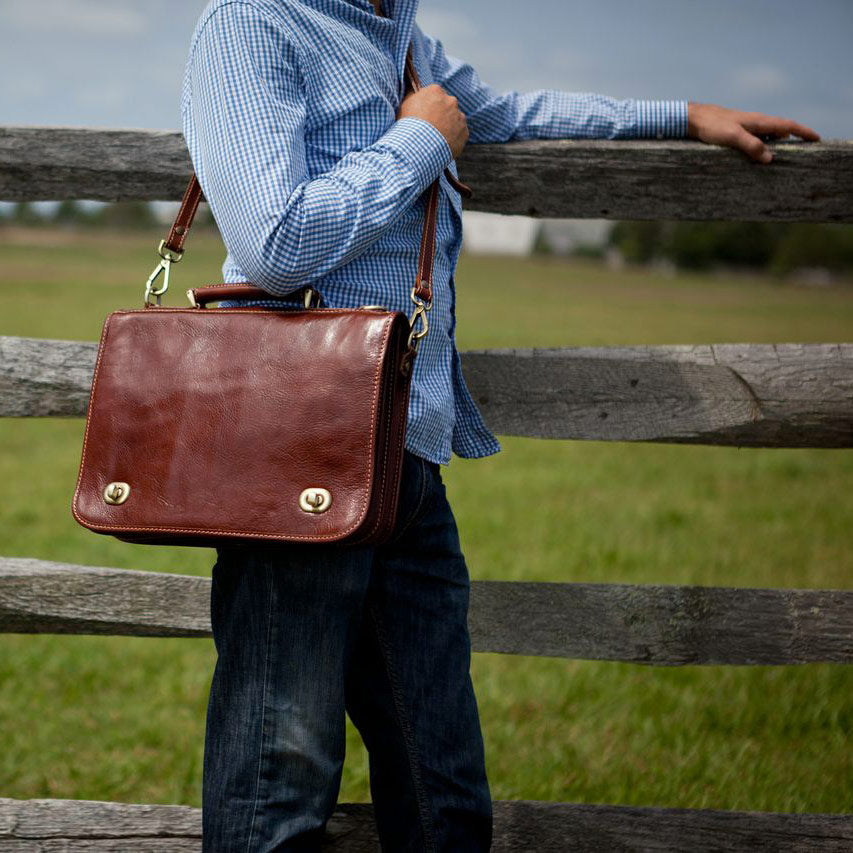 Floto leather briefcases and bags for men