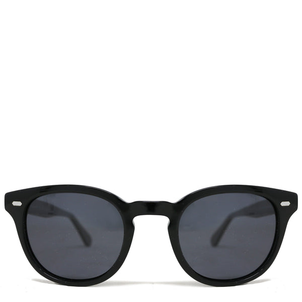 Floto Oval Round Frame Sunglasses Eyewear Black