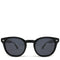 Floto Oval Round Frame Sunglasses Eyewear Black