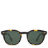 Floto Oval Round Frame Sunglasses Eyewear Brown