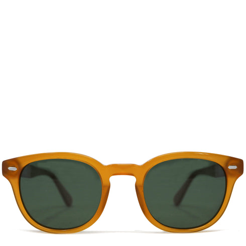 Floto Oval Round Frame Sunglasses Eyewear Tan