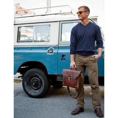 Venezia Leather Briefcase