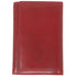 Floto Venezia Long Leather Tri-fold Wallet in Red