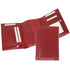 Floto Venezia Long Leather Tri-fold Wallet in red 2