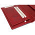 Floto Venezia Long Tri-fold Leather Wallet in red 7