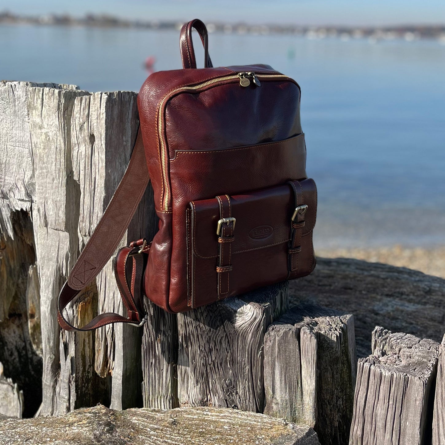 Floto leather backpacks