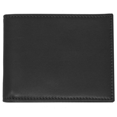 Italian Lambskin Nappa Leather Wallet Floto Billfold ID black