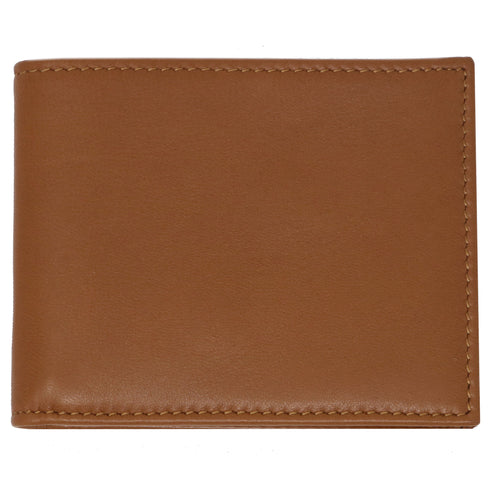 Italian Lambskin Nappa Leather Wallet Floto Billfold ID brown 4