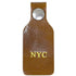 Personalize your Floto Monogram Tag - this tag is pictured in Olive Honey Brown with silver snap.