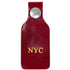 Personalize your Floto Monogram Tag - this tag is pictured in Tuscan Red with Silver Snap.