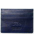 Floto Italian Venezia Leather Credit Card Wallet blue