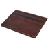 Floto Italian Venezia Leather Credit Card Wallet Vecchio brown packed top