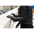 Floto women's cashmere lined black leather gloves