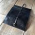 Leather Jewelry Roll Case Floto black open