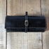 Leather Jewelry Roll Case Floto black