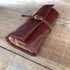Leather Jewelry Roll Case Floto brown rolled