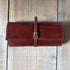 Leather Jewelry Roll Case Floto brown