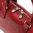 Leather Slim Briefcase Milano Red Close