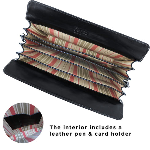 Floto Italian Leather Briefcase attache Trastevere black 5