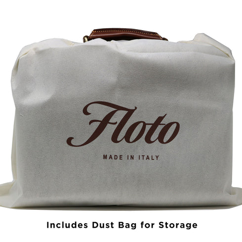Floto Italian Leather Briefcase Attache Venezia 3 Gusset dust bag