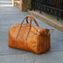 Leather Duffle Bag Floto Venezia Grande tobacco brown
