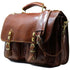 Italian Leather Briefcase Messenger Bag Floto Poste brown 2