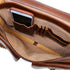 Italian Leather Briefcase Messenger Bag Floto Poste brown 5