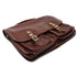 Italian Leather Briefcase Messenger Bag Floto Poste brown 8