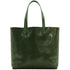 Floto Italian leather shoulder tote bag piazza women's handbag green