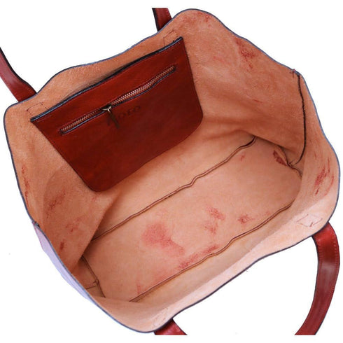 leather shoulder tote bag floto piazza