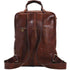 Leather Backpack top handle bag Floto Firenze brown 4
