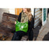 Floto Leather Tavoli Shoulder Tote Bag green